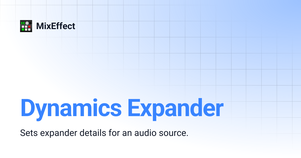 Dynamics Expander | MixEffect
